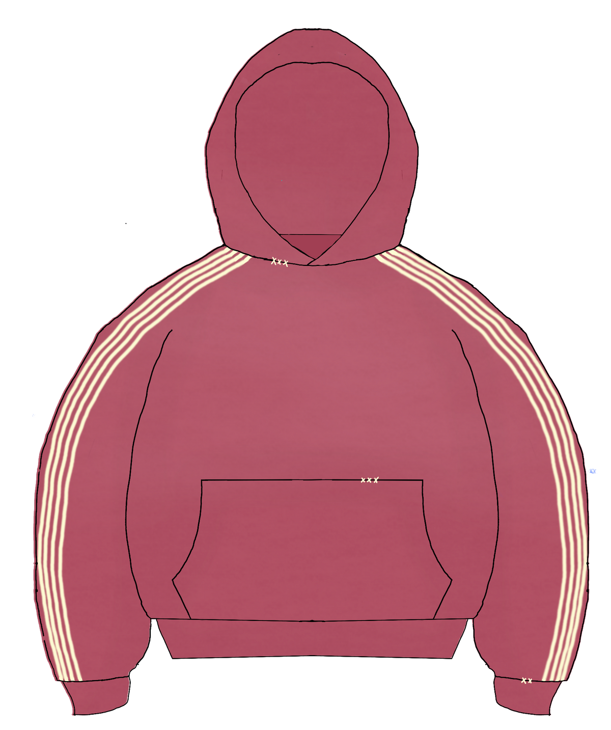 ROSE PATHWAYS HOODIE